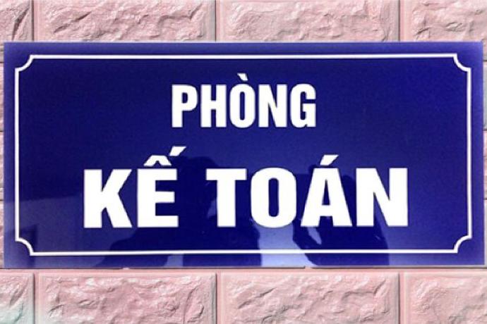 Biển quảng cáo tên phòng ban mica