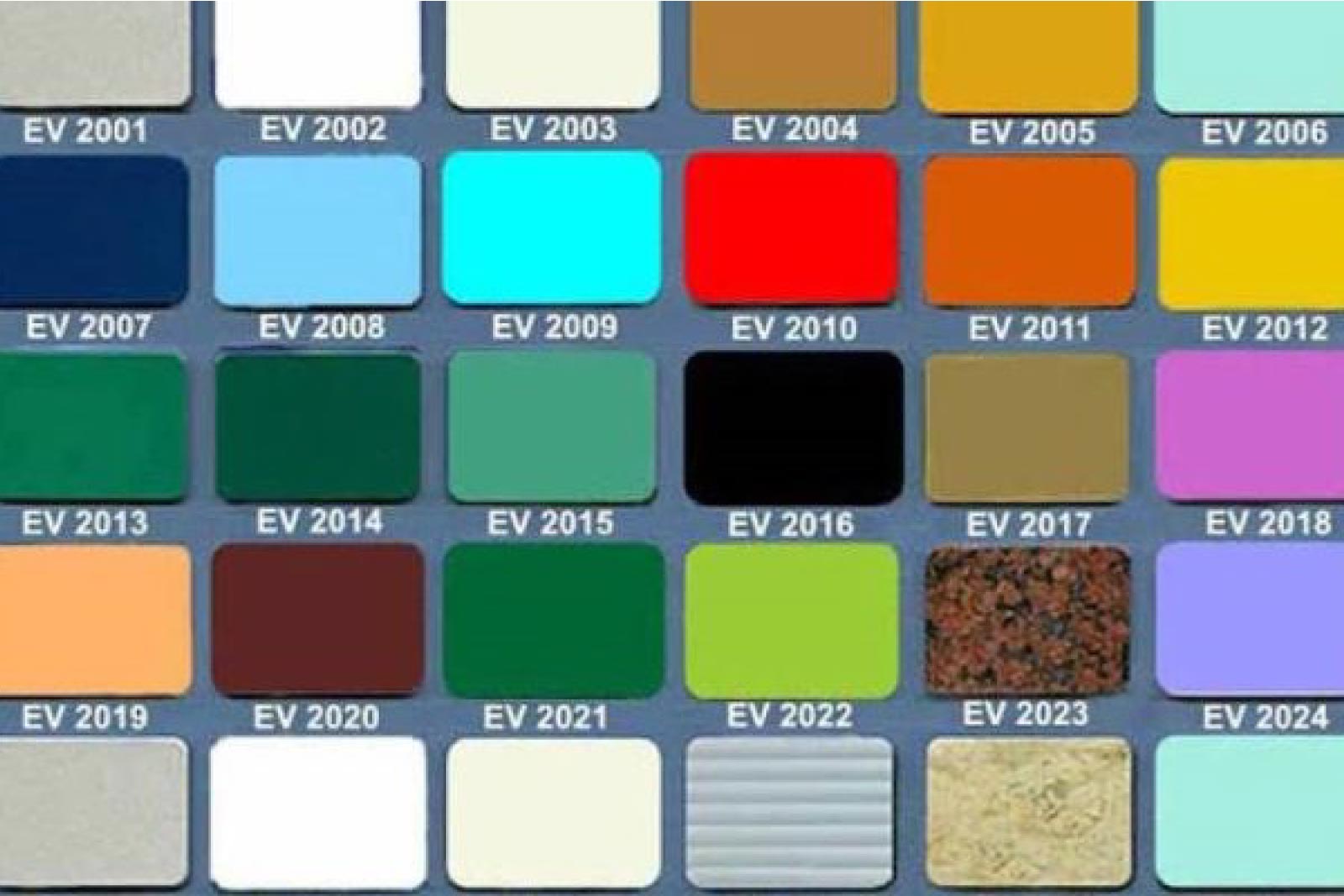 Bảng màu tấm Alu Alcorest ngoài trời