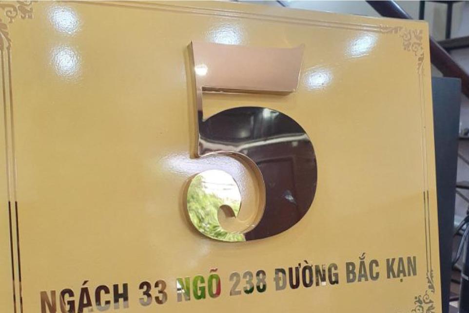 Biển chỉ dẫn số nhà đẹp