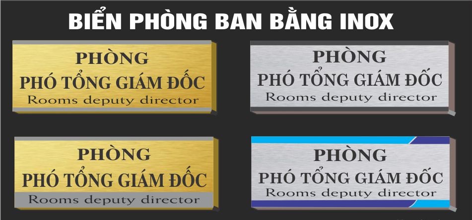 Biển phòng ban đồng