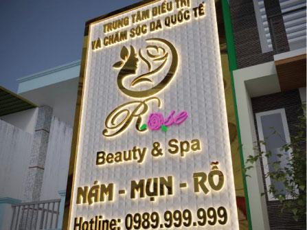 Biển chữ nổi gắn led sáng tại Hai Bà Trưng