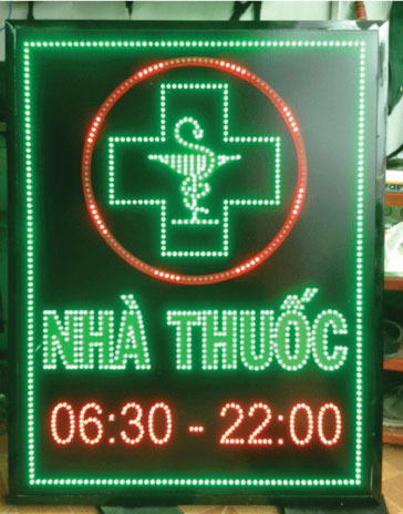 Biển vẫy quầy thuốc tây led nháy đẹp