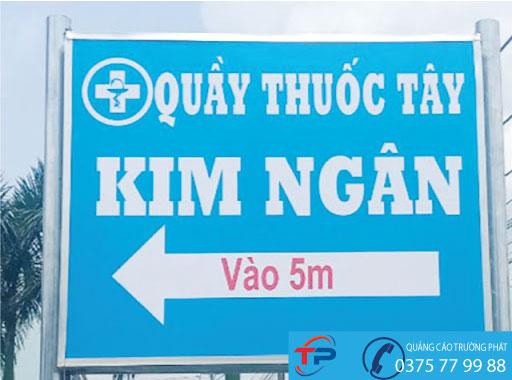 Biển vẫy quầy thuốc tây in bạt