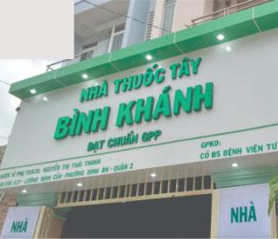 Bảng hiệu quầy thuốc đẹp chuẩn GPP