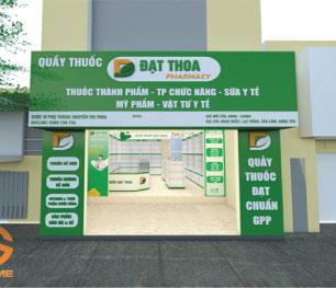Bảng hiệu quầy thuốc đẹp chuẩn GPP