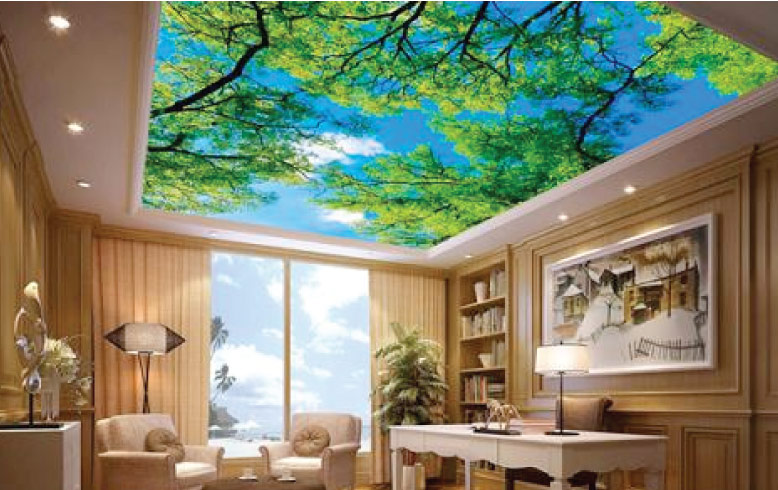 Thi công trần xuyên sáng tại long biên