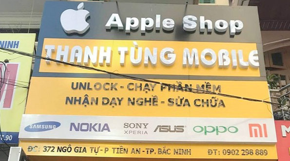 Biển quảng cáo alu chữ nổi tại nam từ liêm