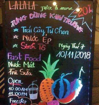 Biển quảng cáo quán cafe đẹp