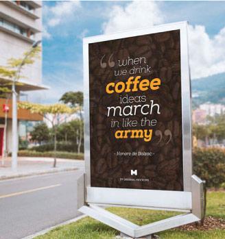 Biển quảng cáo quán cafe đẹp