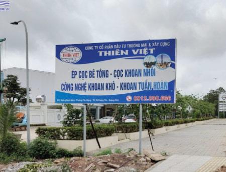 Biển quảng cáo cửa hàng vật liệu xây dựng đẹp