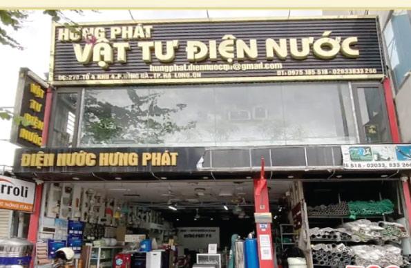 Bảng hiệu cửa hàng điện nước đẹp