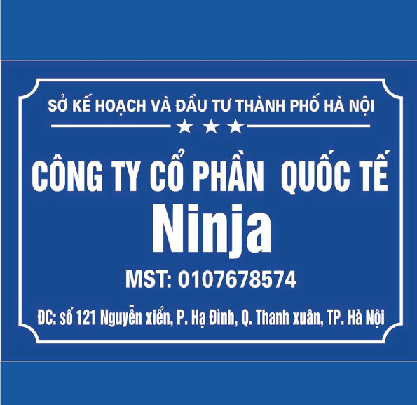 Biển công ty đẹp tại thanh xuân