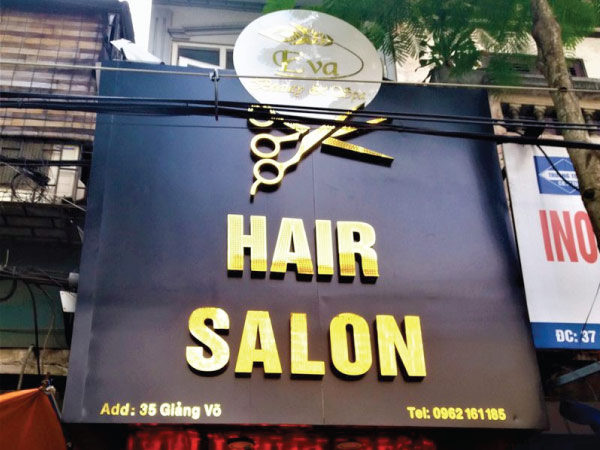 Biển quảng cáo salon tóc đẹp tại hà nội