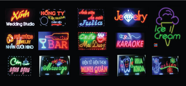 Biển quảng cáo led ma trận đẹp tại sơn tây