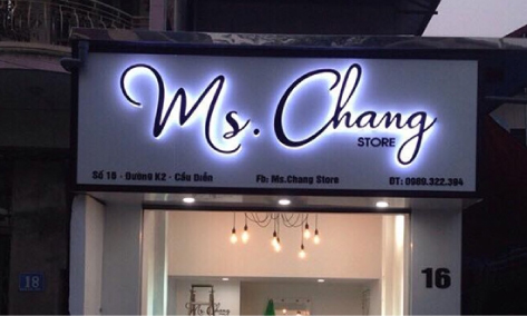 Biển chữ nổi phát sáng Biển chữ nổi phát sáng