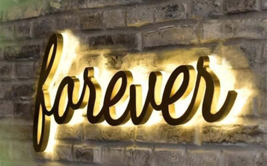 Biển chữ nổi sáng chân