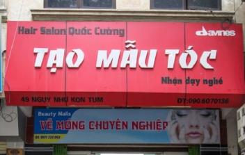 Biển quảng cáo đẹp cho ngành tóc