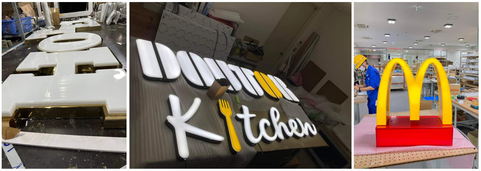 Chữ mica hút nổi